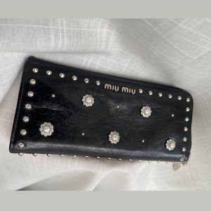 Miu Miu Vintage black Leather wallet